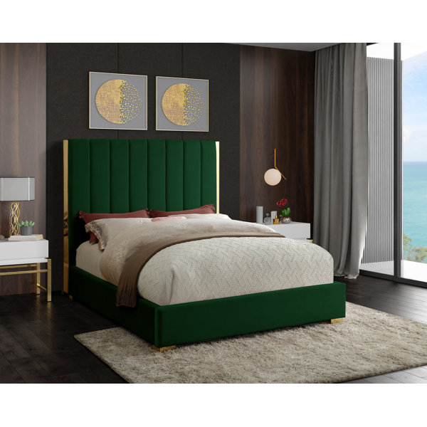 Green Velvet Bed Wayfair